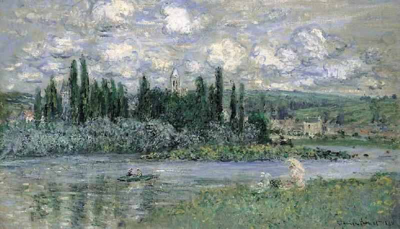 Claude Monet View of Vetheuil sur Seine oil painting picture